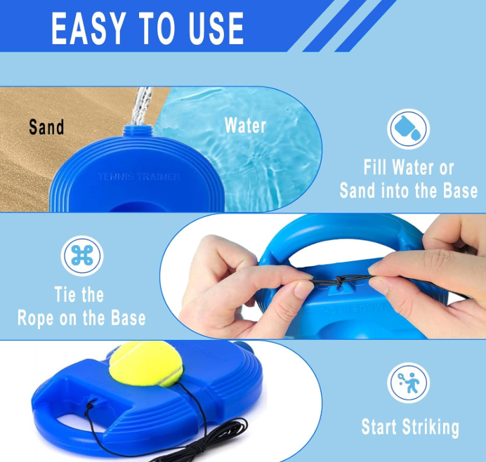 SpinCraft™ Portable Tennis Practice Base